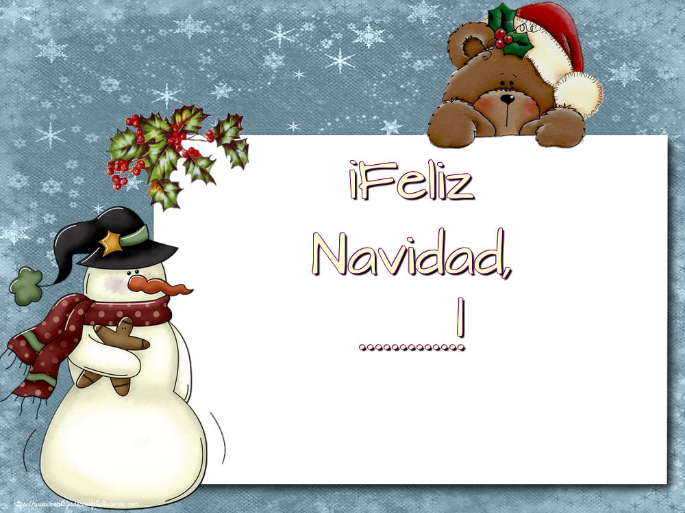 Crea felicitaciones personalizadas con nombre | Navidad | ¡Feliz